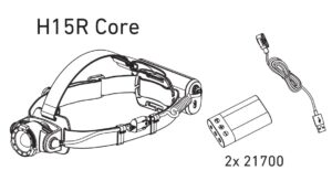 LEDLENSER H15R CORE lampe frontale noire