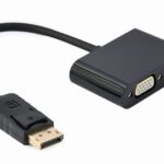 Gembird A-DPM-HDMIFVGAF-01 Câble adaptateur DisplayPort mâle vers HDMI femelle + VGA femelle, noir