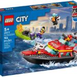 LEGO CITY 60373 BATEAU DE SAUVETAGE D'INCENDIE
