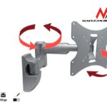 Support pour TV ou moniteur 23-42 "30kg universel argent max vesa 200x200 Maclean MC-503