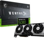 MSI VENTUS GeForce RTX5080 16G 3X OC NVIDIA GeForce RTX 5080 16 Go GDDR7