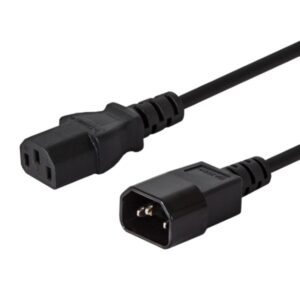 Savio CL-99 câble électrique Noir 1,2 m Coupleur C14 Coupleur C13