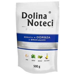 DOLINA NOTECI Premium Rich in cod with broccoli - Aliments humides pour chiens - 500g