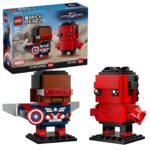 LEGO BRICKHEADZ 40668 Figurines Captain America et Hulk rouge