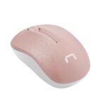 Natec Souris sans fil Toucan Rose-Blanc 1600DPI