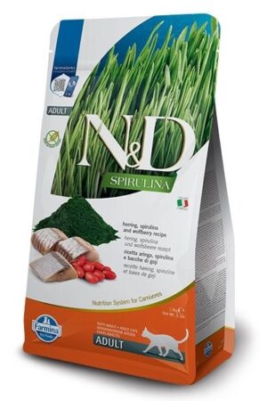 FARMINA N&D Spirulina Herring - aliments secs pour chatons - 1.5 kg