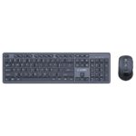 Gembird KBS-WCH-04 Ensemble de bureau sans fil (clavier + souris), noir, disposition américaine