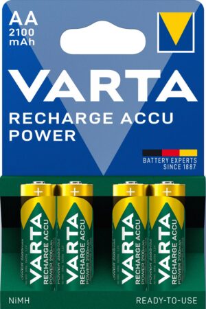 VARTA HR6 AA Recharge Accu Power 2100 mAh 56706 Accu de recharge 4 pièce(s) Vert, Jaune