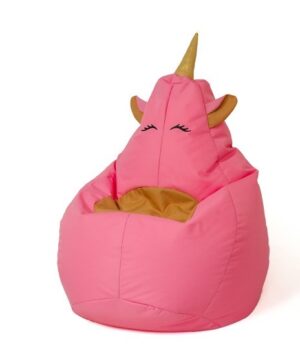 Licorne rose XL 130 x 90 cm Sako sac pouf