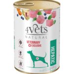 4VETS Natural Hepatic Dog  - nourriture humide pour chien - 400 g