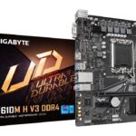 GIGABYTE H610M H V3 DDR4 carte mère Intel H610 Express LGA 1700 micro ATX