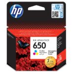 HP 650 Genuine Blue, Purple, Yellow 1 pc.