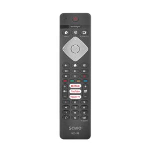 Télécommande universelle Savio pour Philips TV, SMART TV, RC-16