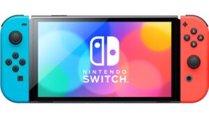 Nintendo Switch OLED console de jeux portables 17,8 cm (7") 64 Go Écran tactile Wifi Noir, Bleu, Rouge