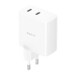 Havit UC45 EU - Chargeur de voyage GaN 45 W à double port, noir