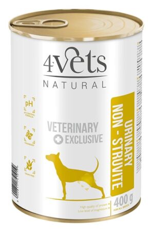 4VETS Natural Urinary No Struvit Dog  - nourriture humide pour chien - 400 g