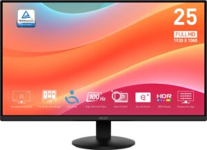 MSI Pro MP252L écran plat de PC 62,2 cm (24.5") 1920 x 1080 pixels Full HD LED Noir