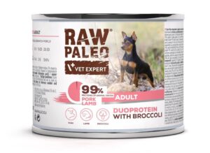 RAW PALEO Duoprotein Pork & Lamb Adult - nourriture humide pour chien - 200g