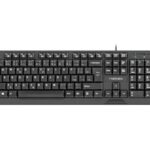 CLAVIER NATEC TROUT SLIM USB, DISPOSITION CZ/SK, NOIR
