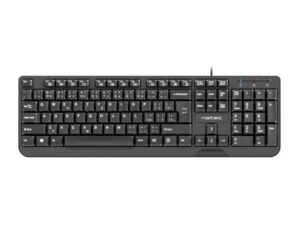 CLAVIER NATEC TROUT SLIM USB, DISPOSITION CZ/SK, NOIR