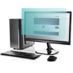 Qoltec 51074 Filtre anti-lumière bleue 23" | 16:9 | Protection des yeux | Anti-éblouissement