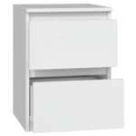 Topeshop M2 BIEL Table de nuit et table de chevet Table de nuit / chevet 2 tiroir(s) Blanc