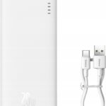 Baseus Airpow Banque d'énergie au lithium polymère 10000 mAh 20 W Blanc