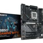 GIGABYTE B850 GAMING WIFI6 Carte Mère - AMD Ryzen 9000 Series CPUs, VRM numérique 6+2+2 phases, jusqu'à 8200MHz DDR5 (OC), 1xPCIe 5.0 + 2xPCIe 4.0 M.2, LAN GbE, WIFI 6, USB 3.2 Gen 2