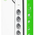 Belkin BSV401CA2M protection surtension Noir, Blanc 4 sortie(s) CA 2 m