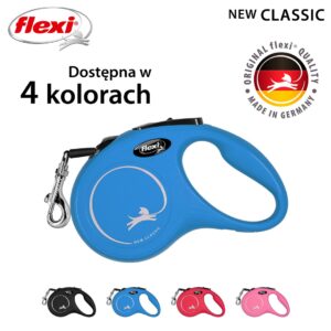 Flexi New Classic Jaune Chien Laisse avec enrouleur 5 m