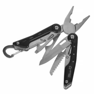 Multitool AZYMUT Turon - 10 outils + mousqueton + étui de ceinture (H-P224108)