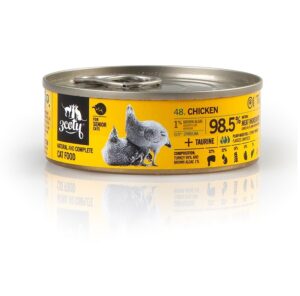 3COTY Chicken with spirulina Senior - nourriture humide pour chat - 80g