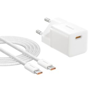 Baseus P10110909213-01 Chargeur secteur USB-C GaN5 mini 25W Blanc