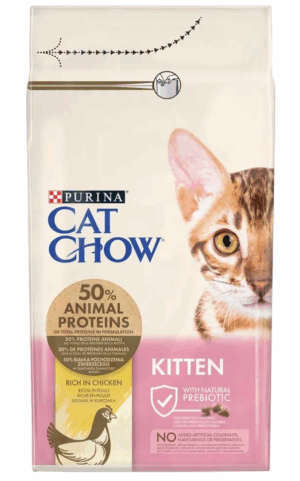 Purina Cat Chow Kitten croquette pour chat Chatons Poulet 1,5 kg