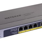 NETGEAR GS108PP Non-géré Gigabit Ethernet (10/100/1000) Connexion Ethernet, supportant l'alimentation via ce port (PoE) Noir