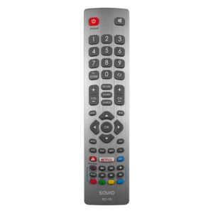 SAVIO RC-19 Télécommande universelle/de remplacement pour TV SHARP – SMART TV