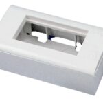 Set 2M Alantec white Box + support + cadre 90x45
