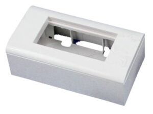 Set 2M Alantec white Box + support + cadre 90x45
