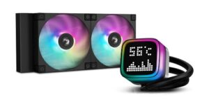 DeepCool R-LP240-BKMSNC-G-1 système de refroidissement d’ordinateur Boitier PC, Processeur Refroidisseur de liquide tout-en-un 12 cm Noir 1 pièce(s)