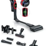 Bosch BCS1041PET aspirateur balai et balai électrique Batterie Sec HEPA Sans sac 0,4 L 23,5 W Noir, Rouge 4 Ah