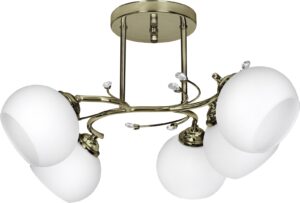 Luminaire de plafond classique lampe suspendue Activejet IRMA Patina 5xE27 pour le salon