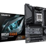 GIGABYTE B650 EAGLE Carte mère - AMD Ryzen série 9000, VRM 12+2+2 phases, jusqu'à 7600 MHz DDR5 (OC), 1xPCIe 5.0 + 2xPCIe 4.0 M.2, LAN GbE, USB 3.2 Gen 2