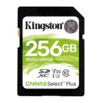 Kingston Technology Carte SDXC Canvas Select Plus 100R C10 UHS-I U3 V30 de 256 Go