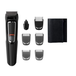 Philips MULTIGROOM Series 3000 7-en-1 Visage et Cheveux, 7 outils