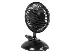Ventilateur de bureau 6"/15 cm Clip 25 W 2 en 1 Noir