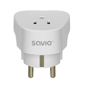 Adaptateur de voyage SAVIO AP-01, prise US – fiche EU