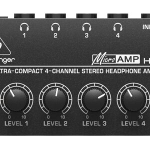 Behringer HA400 - Amplificateur de casque stéréo ultra-compact à 4 canaux