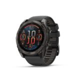 Garmin Fenix 8 3,56 cm (1.4") AMOLED 51 mm Numérique 454 x 454 pixels Écran tactile Titane Wifi GPS (satellite)