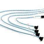 Supermicro 4 x Round câble SATA 0,56 m Noir, Bleu, Blanc