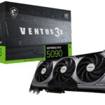 MSI VENTUS GEFORCE RTX 5090 32G 3X OC carte graphique NVIDIA 32 Go GDDR7